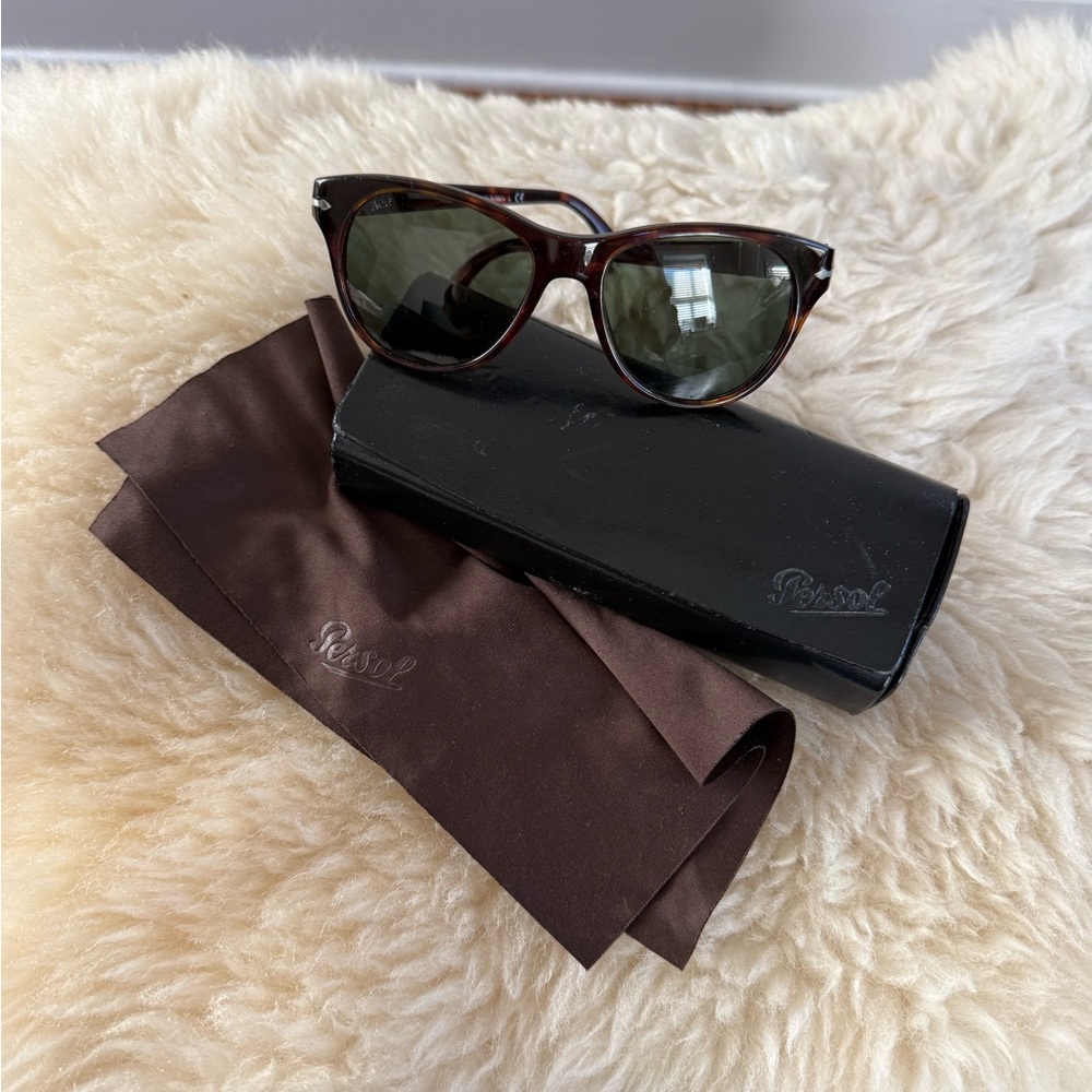 Persol Brown Sunglasses with Black Case